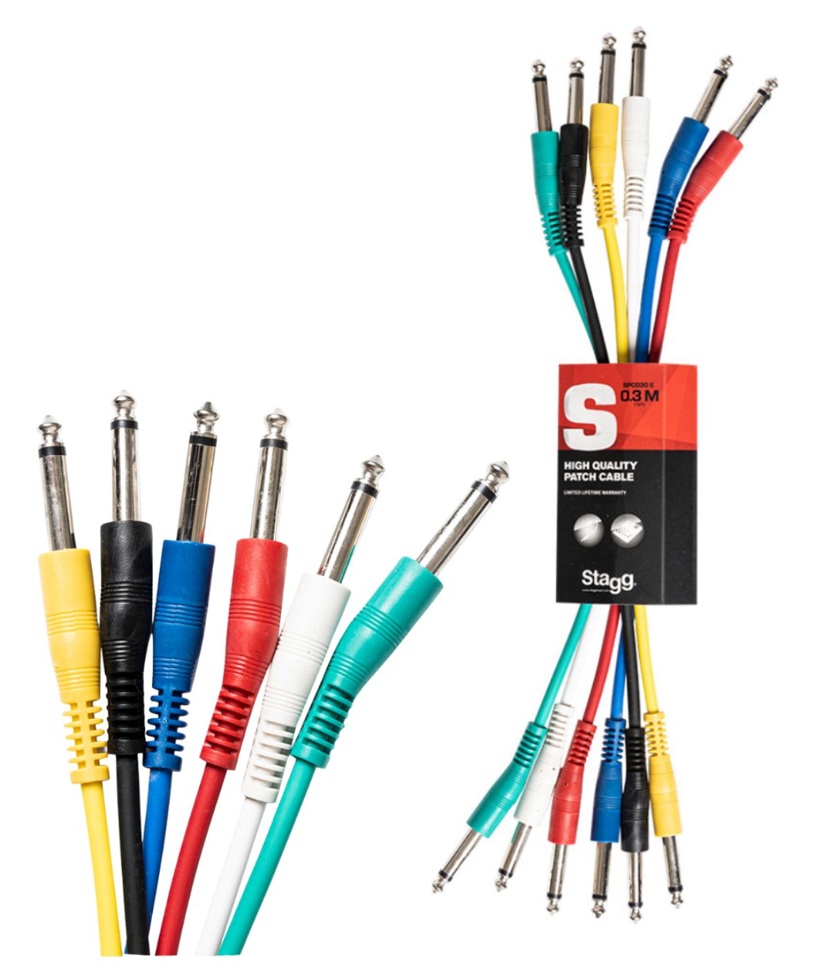 Cable patch interpedal Plug-Plug STAGG 30cm