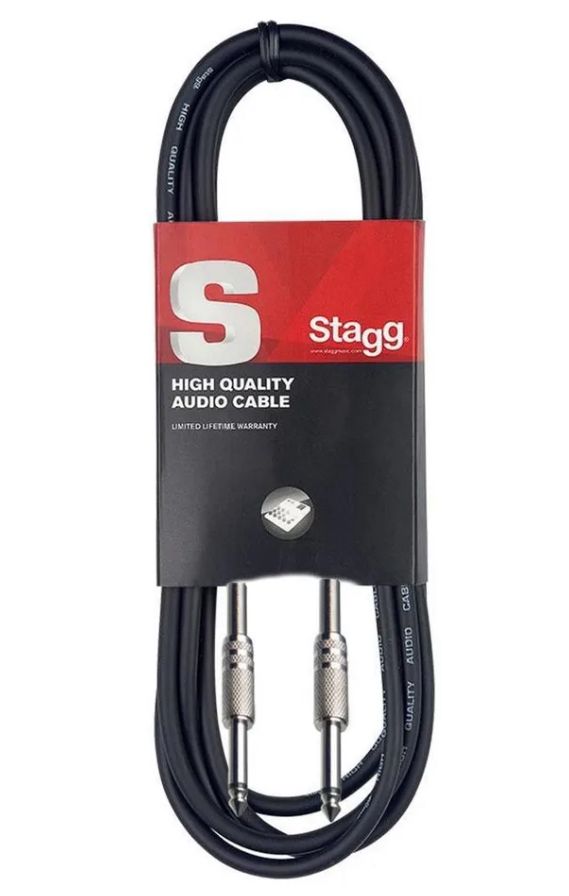 Cable plug-plug STAGG FICHA METAL 1,5mts