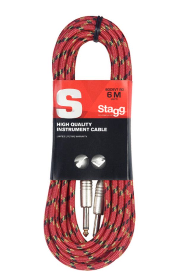 Cable plug-plug STAGG tela 6mts