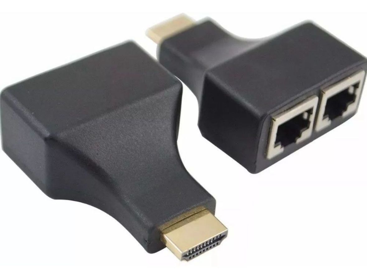 Adaptador extensor RJ45 H a HDMI M